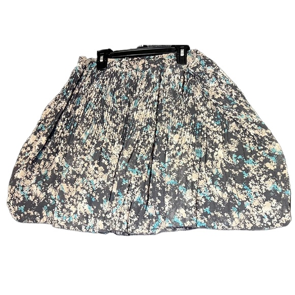 Old Navy Skirt Womens Medium Multi-Color Pleated Midi Floral Pattern Flowy Chic - Picture 1 of 10